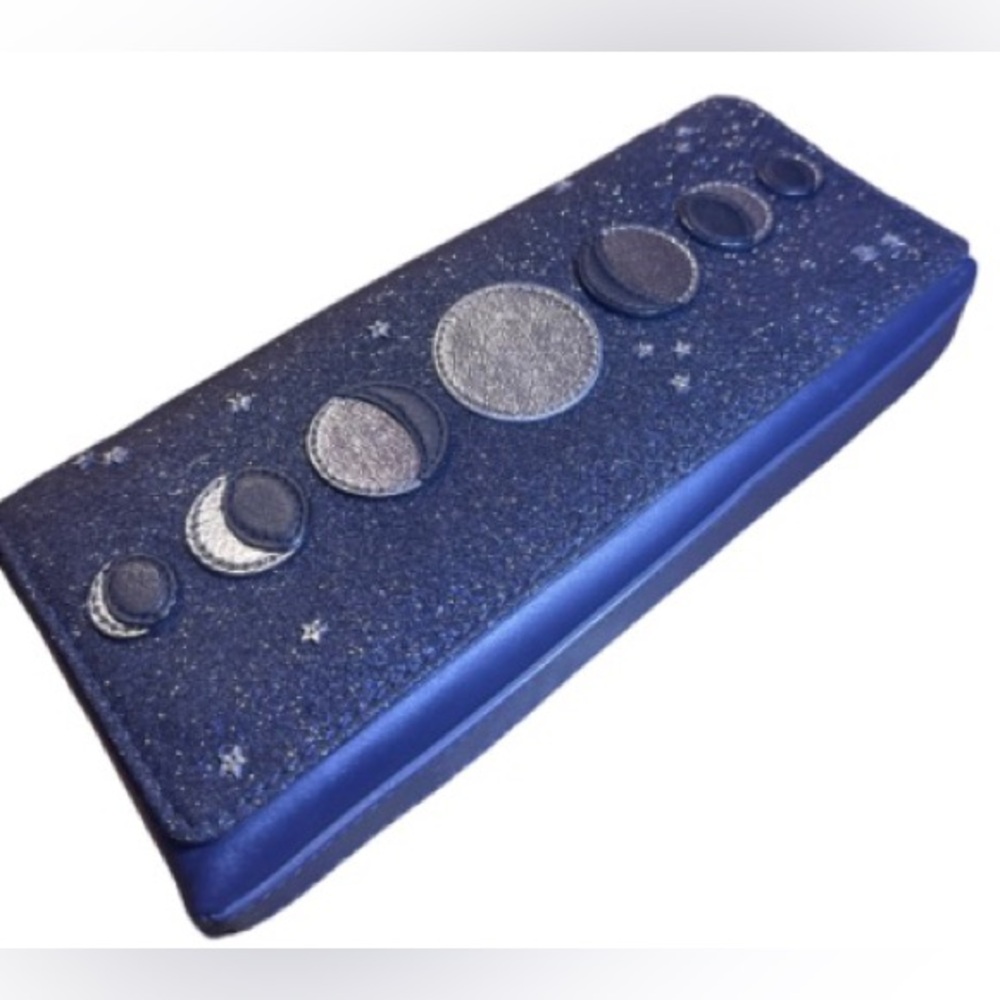 Kate Spade Leather Moon Phases Lunar Constellation  Clutch Bag Lido Ave Novelty